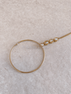 Golden Nose ring - Slide type - SOKORA JEWELSGolden Nose ring - Slide type