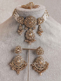 Golden & Pearl Choker set - SOKORA JEWELSGolden & Pearl Choker set
