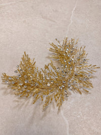 Golden Wreath Style Hair Piece - SOKORA JEWELSGolden Wreath Style Hair Piece