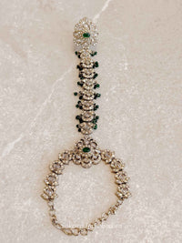 Green Hand Chain - SOKORA JEWELSGreen Hand Chain