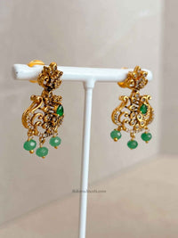 Green Heritage Pendant Necklace Set - SOKORA JEWELSGreen Heritage Pendant Necklace SetNECKLACE SETS