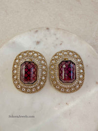 Green OverSized Studs - SOKORA JEWELSGreen OverSized Studsstuds and tops