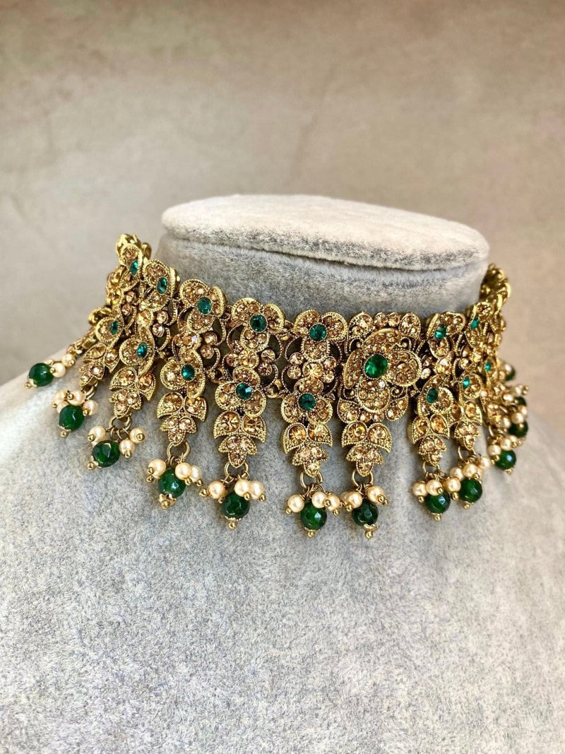 Green Yusra Choker ONLY - SOKORA JEWELSGreen Yusra Choker ONLY