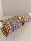 Grey & Purple Bangle Stack - SOKORA JEWELSGrey & Purple Bangle StackBANGLES