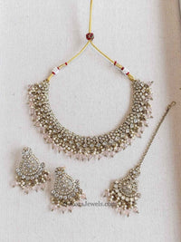 Hafsa Clear Necklace Set - SOKORA JEWELSHafsa Clear Necklace Set