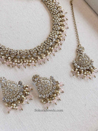 Hafsa Clear Necklace Set - SOKORA JEWELSHafsa Clear Necklace Set