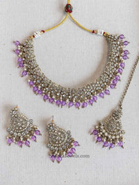 Hafsa Clear Necklace Set - SOKORA JEWELSHafsa Clear Necklace Set