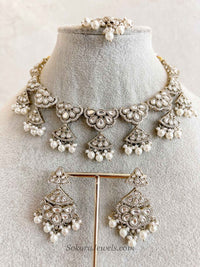 Hafsa Faux Kundan Set - SOKORA JEWELSHafsa Faux Kundan SetNECKLACE SETS