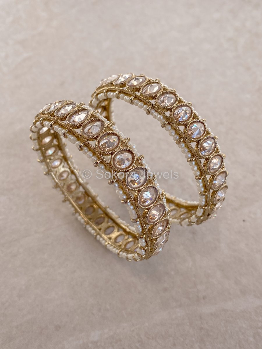 Hafsah Chunky Oval Crystal Kada - SOKORA JEWELSHafsah Chunky Oval Crystal KadaBANGLES