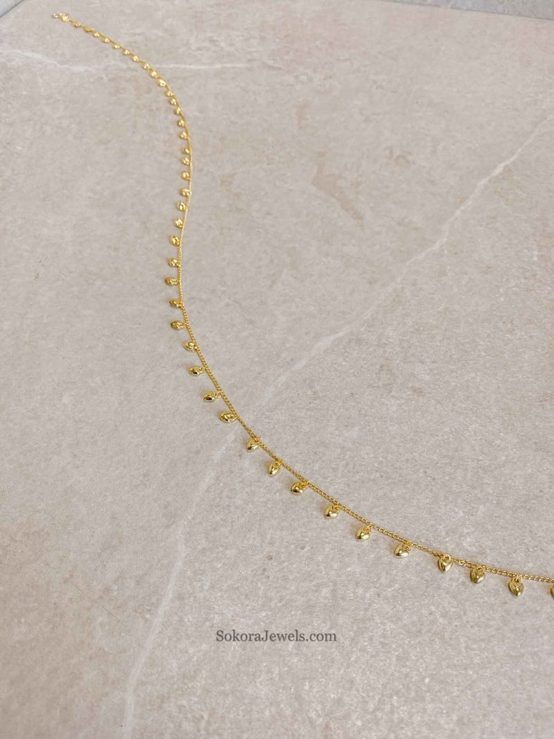 Heart Charm Hair Plait chain - SOKORA JEWELSHeart Charm Hair Plait chain