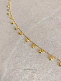 Heart Charm Hair Plait chain - SOKORA JEWELSHeart Charm Hair Plait chain