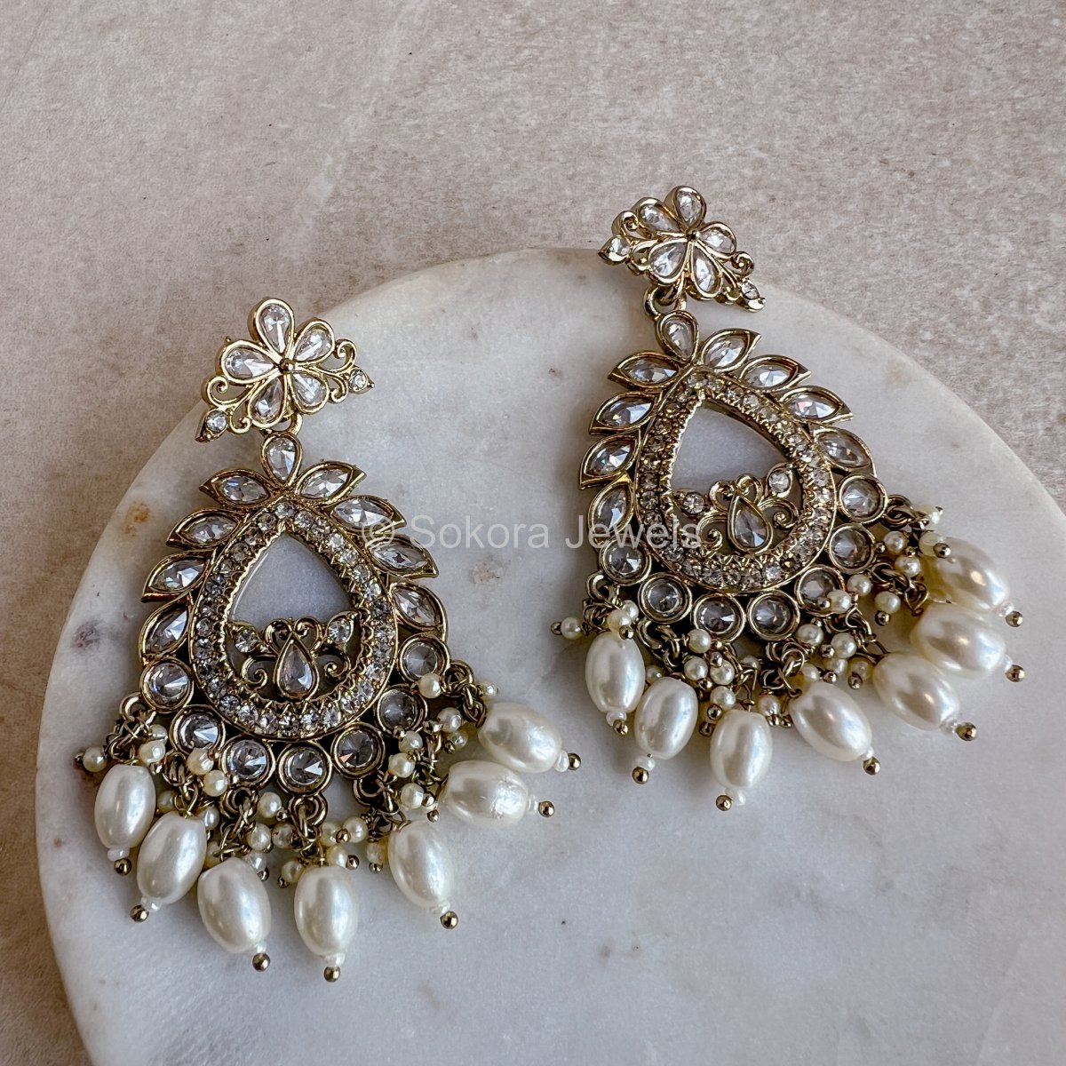 Heeramandi Drop Earrings - SOKORA JEWELSHeeramandi Drop Earrings