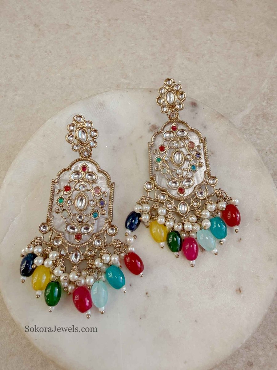 Heeramandi Drop Earrings - SOKORA JEWELSHeeramandi Drop Earrings