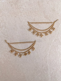 Heeramandi Golden Earring chains (Sahara) - SOKORA JEWELSHeeramandi Golden Earring chains (Sahara)EARRINGS