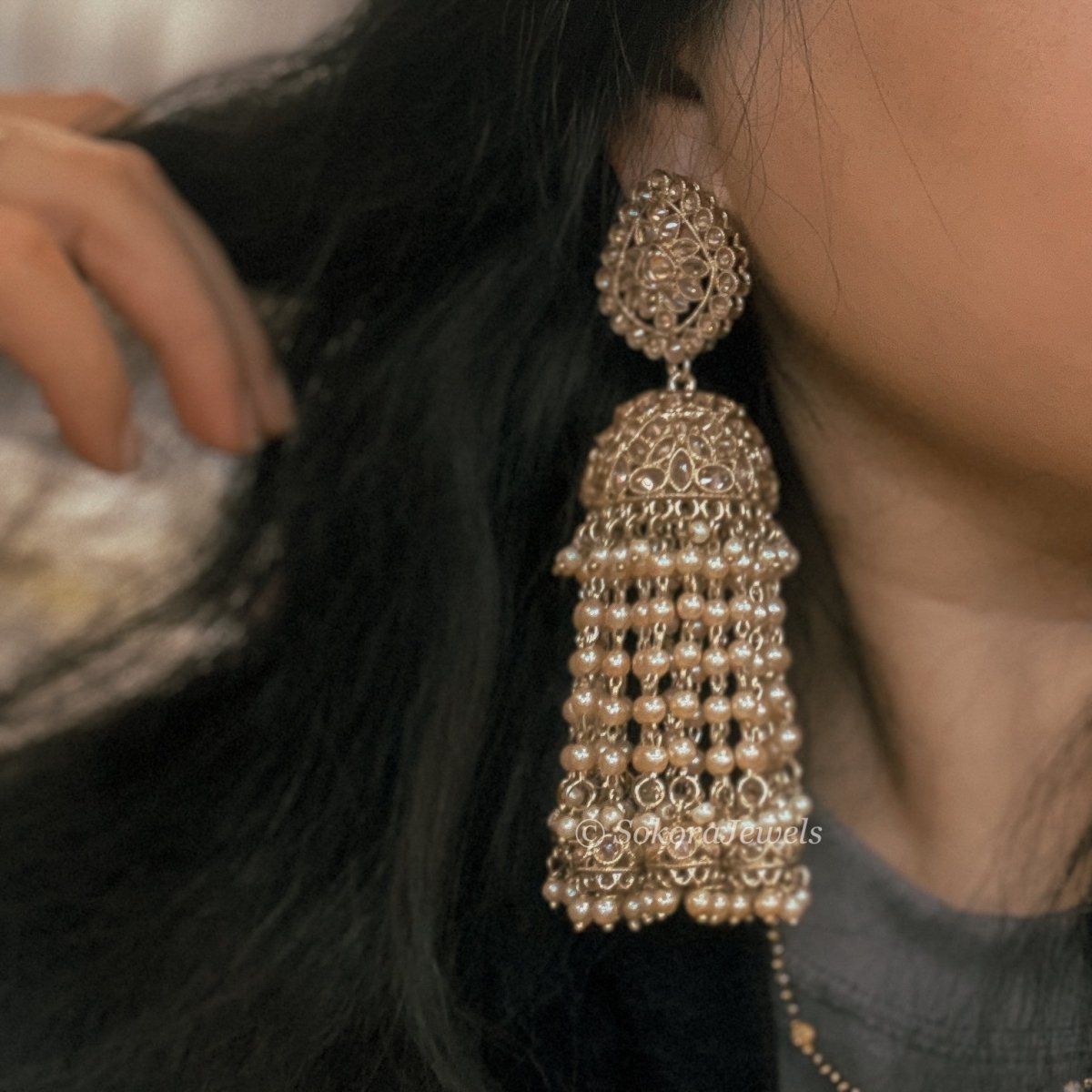 Heeramandi Jhumka Earrings - SOKORA JEWELSHeeramandi Jhumka Earrings