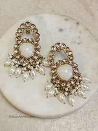 Heeramandi Pearl Drop Earrings - SOKORA JEWELSHeeramandi Pearl Drop Earrings