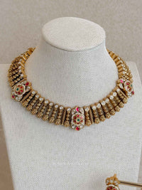Heritage Collar Necklace Set – Ruby, Emerald & Kundan - SOKORA JEWELSHeritage Collar Necklace Set – Ruby, Emerald & Kundan