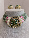 Heritage Meenakari Kundan Choker Set - SOKORA JEWELSHeritage Meenakari Kundan Choker Set