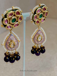 Heritage Meenakari Kundan Choker Set - SOKORA JEWELSHeritage Meenakari Kundan Choker Set