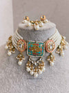 Heritage Meenakari Kundan Choker Sets - 3 Colours - SOKORA JEWELSHeritage Meenakari Kundan Choker Sets - 3 Colours