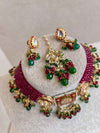 Heritage Meenakari Kundan Choker Sets - 3 Colours - SOKORA JEWELSHeritage Meenakari Kundan Choker Sets - 3 Colours