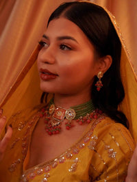 Heritage Meenakari Kundan Choker Sets - 3 Colours - SOKORA JEWELSHeritage Meenakari Kundan Choker Sets - 3 Colours