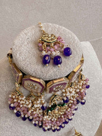Heritage Statement Kundan Choker Set - SOKORA JEWELSHeritage Statement Kundan Choker Set