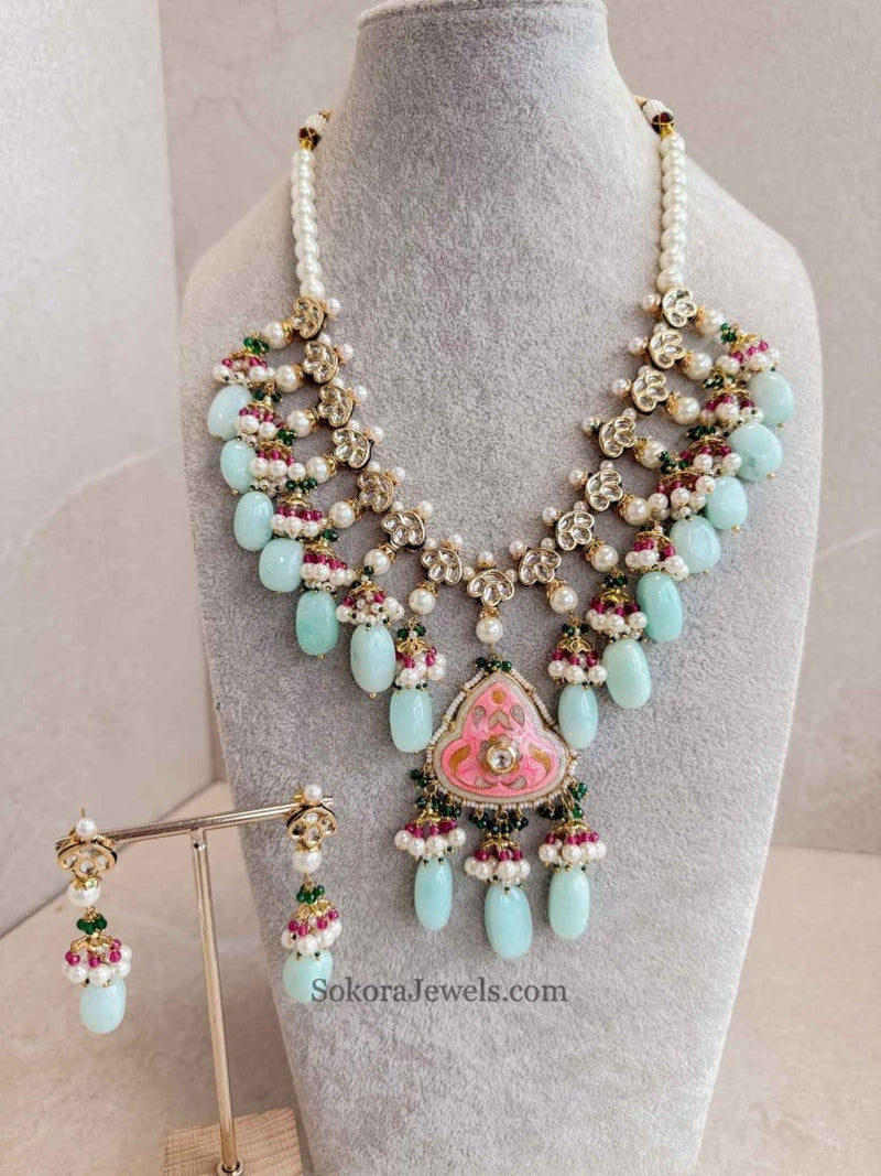 Heritage style Large Midi Necklace set - SOKORA JEWELSHeritage style Large Midi Necklace setNECKLACE SETS
