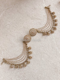 Hina Jhumka detail earrings - Champagne - SOKORA JEWELSHina Jhumka detail earrings - ChampagneEARRINGS