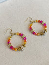Hot Pink & Orange Hoops - SOKORA JEWELSHot Pink & Orange Hoops