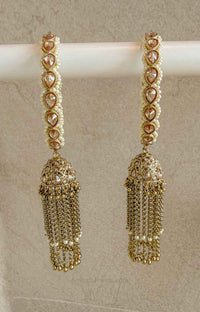 Husna Luxury Jhumka Tassel Bridal Bangles - SOKORA JEWELSHusna Luxury Jhumka Tassel Bridal Bangles