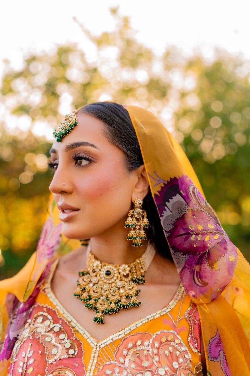 Iman Faux Kundan Choker Set - SOKORA JEWELSIman Faux Kundan Choker Set