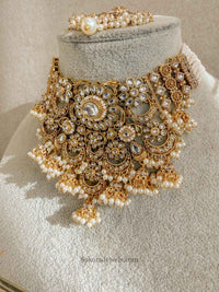 Iman Faux Kundan Choker Set - SOKORA JEWELSIman Faux Kundan Choker Set