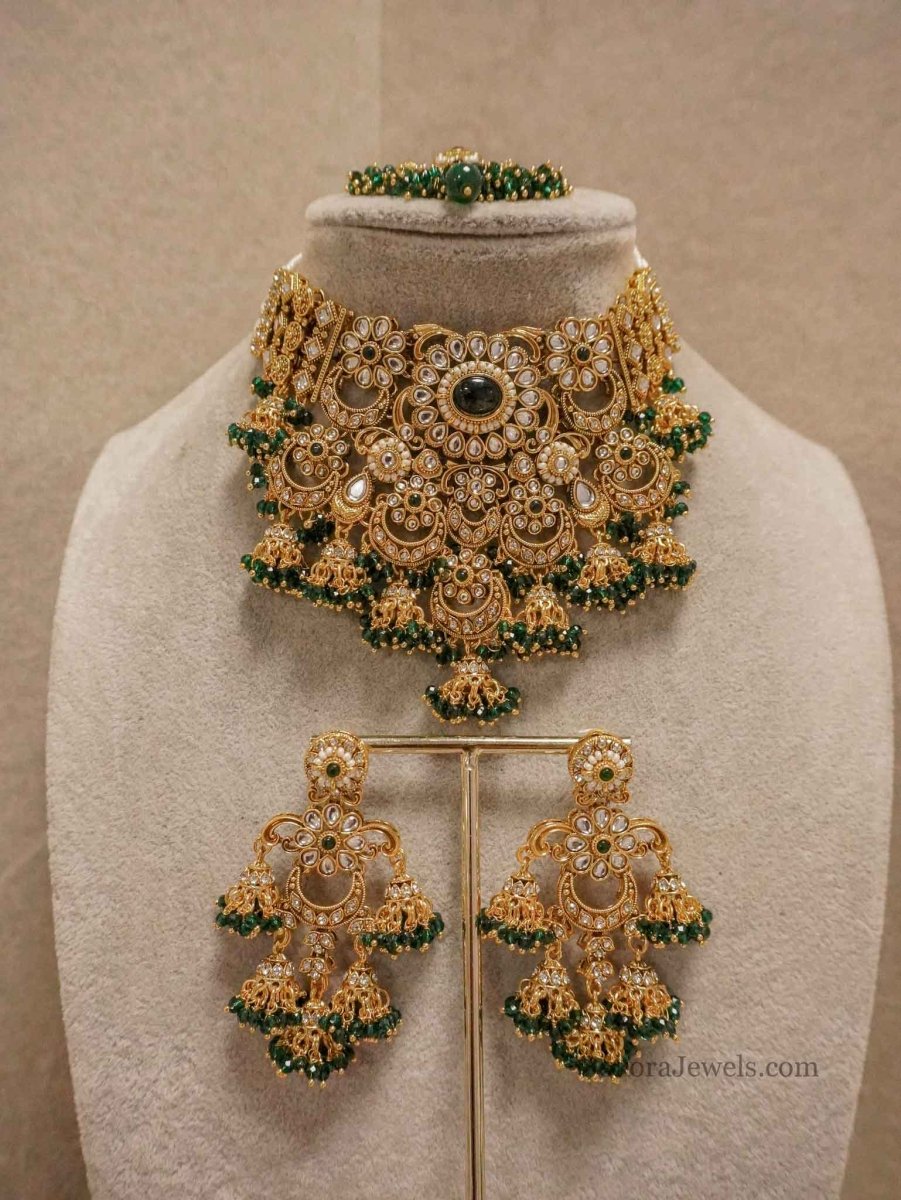Iman Faux Kundan Choker Set - SOKORA JEWELSIman Faux Kundan Choker Set