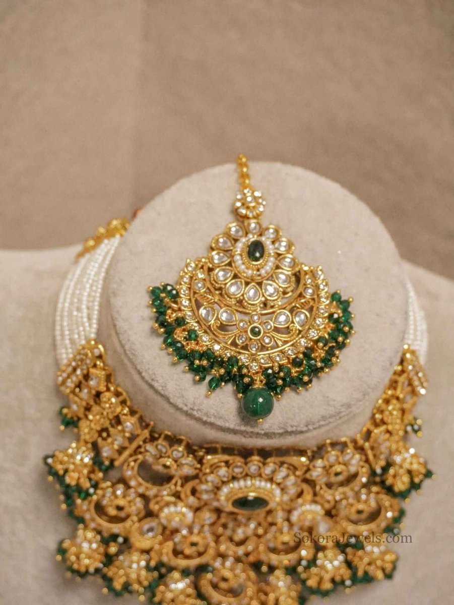 Iman Faux Kundan Choker Set - SOKORA JEWELSIman Faux Kundan Choker Set