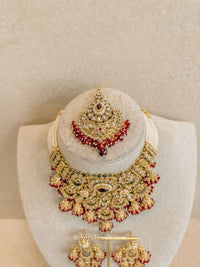 Iman Faux Kundan Choker Set - SOKORA JEWELSIman Faux Kundan Choker Set