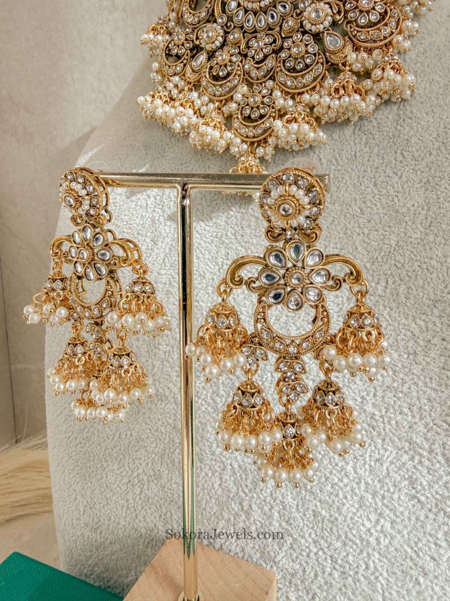 Iman Faux Kundan Choker Set - SOKORA JEWELSIman Faux Kundan Choker Set