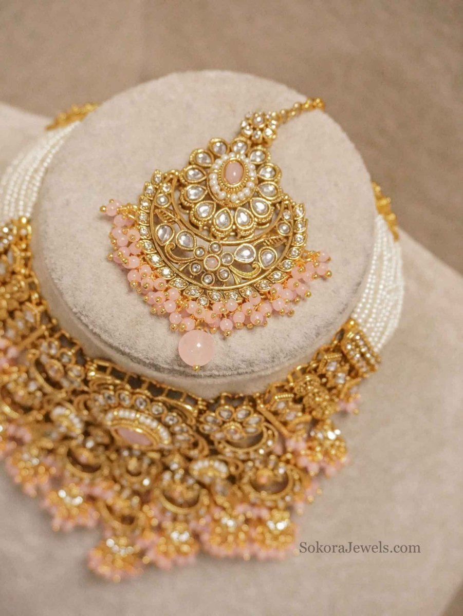 Iman Faux Kundan Choker Set - SOKORA JEWELSIman Faux Kundan Choker Set