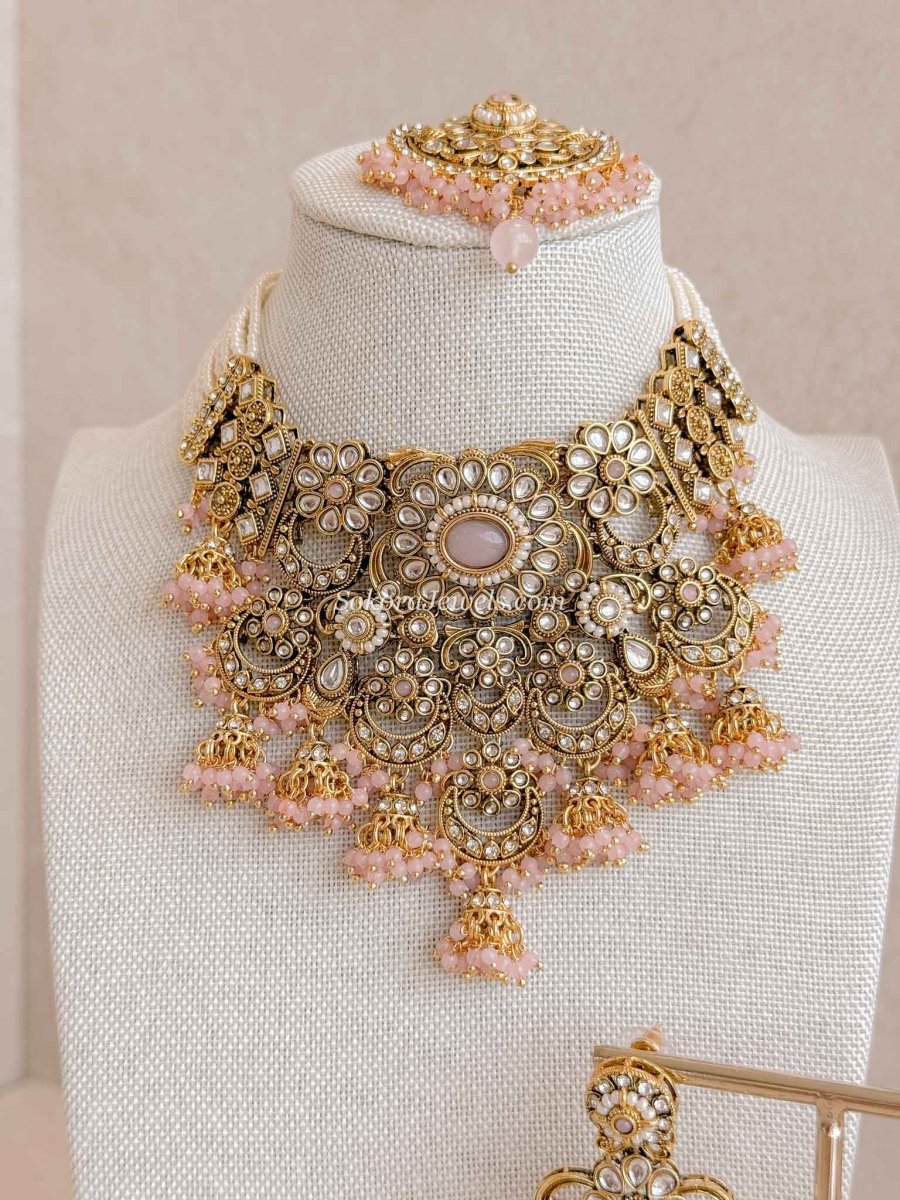Iman Faux Kundan Choker Set - SOKORA JEWELSIman Faux Kundan Choker Set