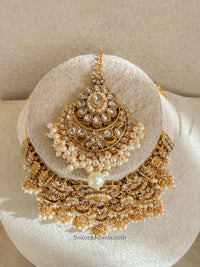 Iman Faux Kundan Choker Set - SOKORA JEWELSIman Faux Kundan Choker Set