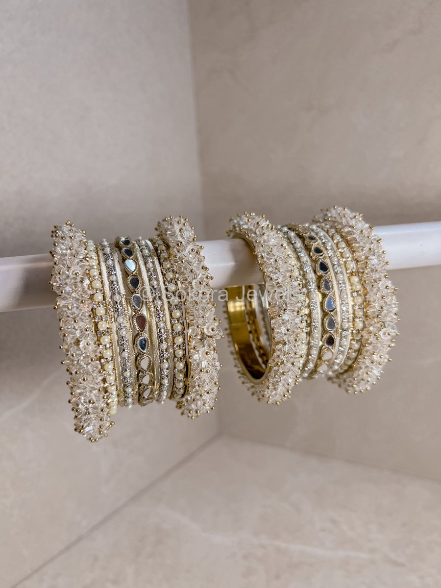 Iqra Mini Luxury Bangle Set - Shimmer - SOKORA JEWELSIqra Mini Luxury Bangle Set - ShimmerBANGLES