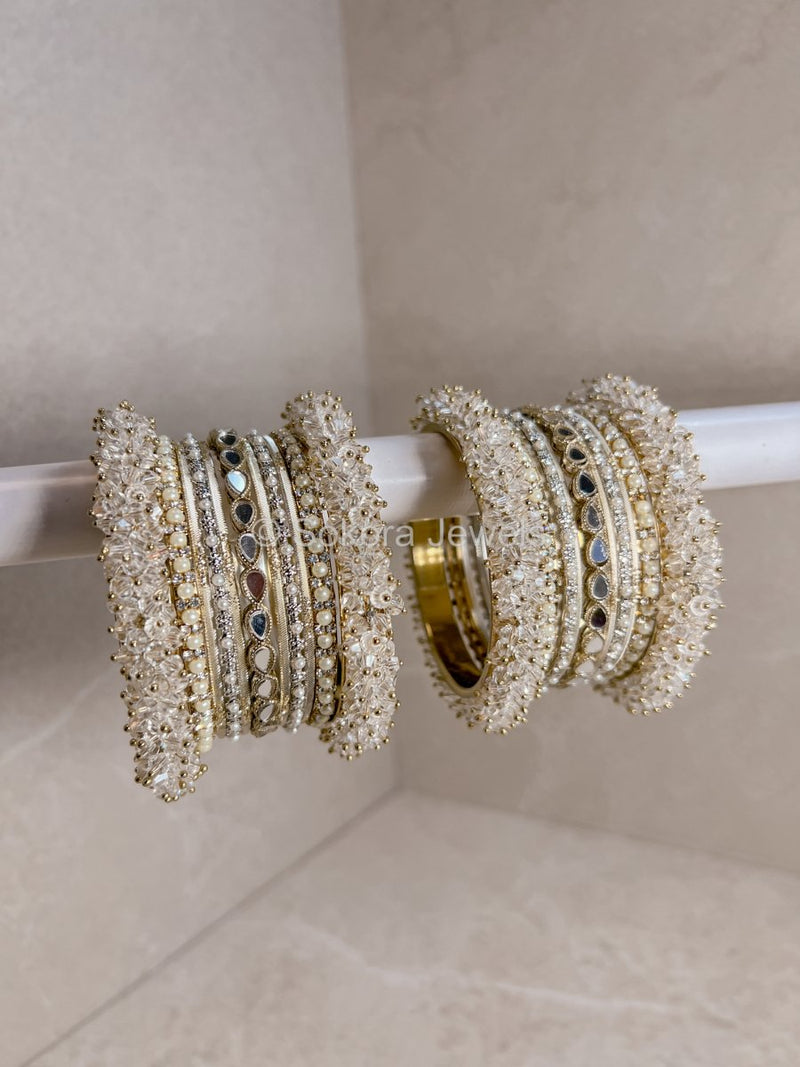 Iqra Mini Luxury Bangle Set - Shimmer - SOKORA JEWELSIqra Mini Luxury Bangle Set - ShimmerBANGLES