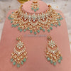 Jade Gold Plated Kundan Set - Mint Green - SOKORA JEWELSJade Gold Plated Kundan Set - Mint GreenNECKLACE SETS