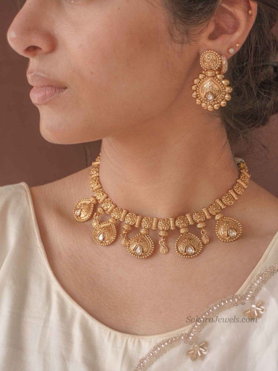 Jaiveer Kundan Heritage Choker Set - SOKORA JEWELSJaiveer Kundan Heritage Choker SetNECKLACE SETS