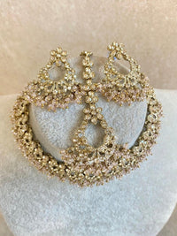 Jasmeet Golden Necklace Sets - SOKORA JEWELSJasmeet Golden Necklace Sets