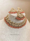 Jasmeet Golden Necklace Sets - SOKORA JEWELSJasmeet Golden Necklace Sets