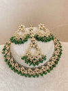 Jasmeet Golden Necklace Sets - SOKORA JEWELSJasmeet Golden Necklace Sets