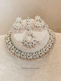 Jasmeet Silver Necklace Sets - SOKORA JEWELSJasmeet Silver Necklace Sets