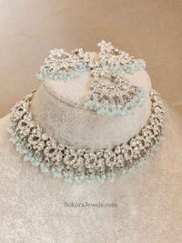 Jasmeet Silver Necklace Sets - SOKORA JEWELSJasmeet Silver Necklace Sets