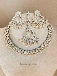 Jasmeet Silver Necklace Sets - SOKORA JEWELSJasmeet Silver Necklace Sets